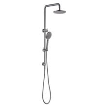 Rosa 200m Square Gooseneck Twin Shower